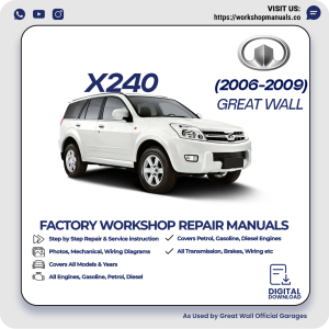 Great Wall X240 Workshop Manual 2006-2009 PDF Download