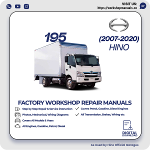 Hino 195 Workshop Manual 2007-2020 PDF Download