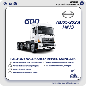 Hino 600 Workshop Manual 2005-2020 PDF Download