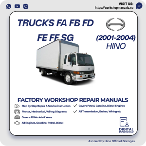 Hino Trucks FA FB FD FE FF SG Workshop Manual 2001-2004 PDF Download