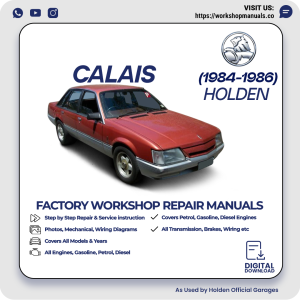 Holden Calais Workshop Manual 1984-1986 PDF Download