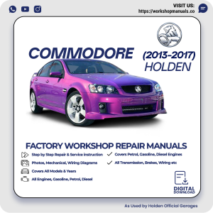 Holden Commodore Workshop Manual 2013-2017 PDF Download