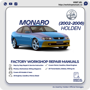 Holden Monaro Workshop Manual 2002-2006 PDF Download