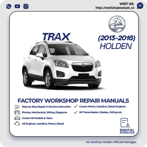 Holden Trax Workshop Manual 2013-2016 PDF Download