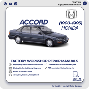 Honda Accord Workshop Manual 1990-1993 PDF Download