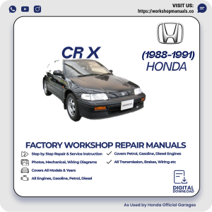 Honda CR-X Workshop Manual 1988-1991 PDF Download