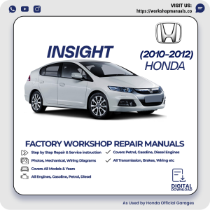 Honda Insight Workshop Manual 2010-2012 PDF Download