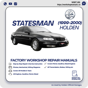 Holden Statesman Workshop Repair Manual 1999-2000 PDF Download