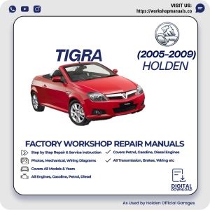 Holden Tigra Workshop Repair Manual 2005-2009 PDF Download