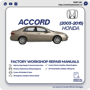 Honda Accord Workshop Repair Manual 2003-2015 PDF Download