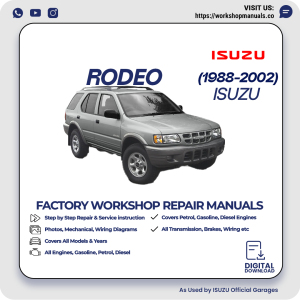 Isuzu Rodeo Workshop Repair Manual 1988-2002 PDF Download