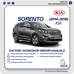 Kia Sorento Workshop Manual 2014-2016 PDF Download