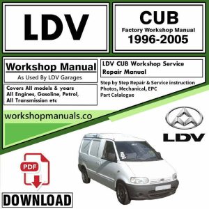 LDV vehicle workshop manual cover image