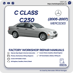 Mercedes C-Class C230 Workshop Manual 2005-2007 PDF Download