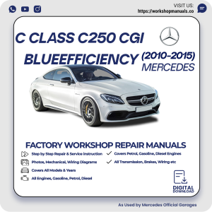 Mercedes C-Class C250 CGI BlueEFFICIENCY Workshop Manual 2010-2015 PDF Download