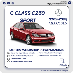 Mercedes C-Class C250 Sport Workshop Manual 2012-2015 PDF Download