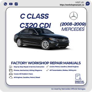 Mercedes C-Class C320 CDI Workshop Manual 2008-2009 PDF Download