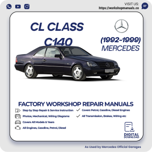 Mercedes CL-Class C140 Workshop Manual 1992-1999 PDF Download