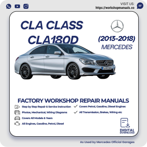 Mercedes CLA-Class CLA180d Workshop Manual 2013-2018 PDF Download
