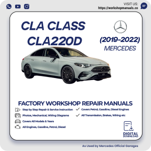 Mercedes CLA-Class CLA220d Workshop Manual 2019-2022 PDF Download