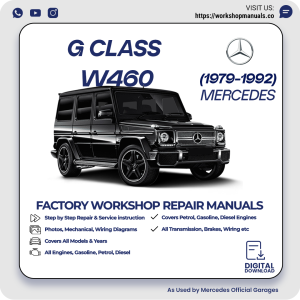 Mercedes G-Class W460 Workshop Manual 1979-1992 PDF Download