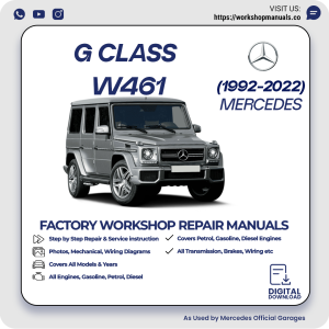 Mercedes G-Class W461 Workshop Manual 1992-2022 PDF Download