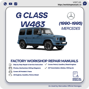 Mercedes G-Class W463 Workshop Manual 1990-1995 PDF Download