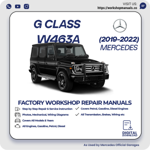 Mercedes G-Class W463A Workshop Manual 2019-2022 PDF Download