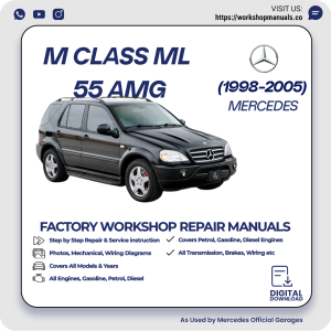 Mercedes M-Class ML 55 AMG Workshop Repair Manual 1998-2005 PDF Download