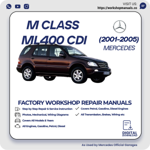 Mercedes M-Class ML400 CDI Workshop Repair Manual 2001-2005 PDF Download