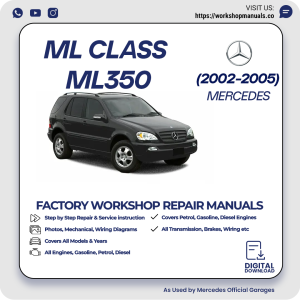 Mercedes ML-Class ML350 Workshop Repair Manual 2002-2005 PDF Download