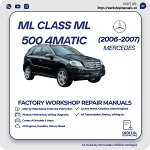 Mercedes ML-Class ML500 4MATIC Workshop Manual 2006-2007 PDF Download