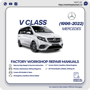 Mercedes V-Class Workshop Manual 1996-2022 PDF Download