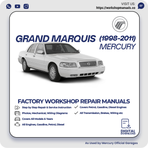 Mercury Grand Marquis Workshop Manual 1998-2011 PDF Download