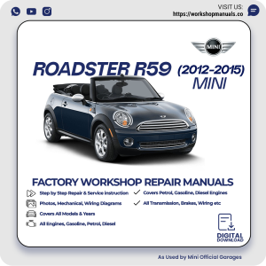 Mini Roadster R59 Workshop Manual 2012-2015 PDF Download