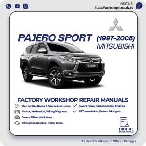 Mitsubishi Pajero Sport Workshop Manual 1997-2008 PDF Download