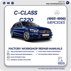 Mercedes C-Class C220 Workshop Repair Manual 1993-1996 PDF Download