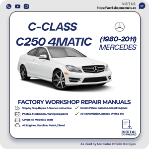Mercedes C-Class C250 4Matic Workshop Repair Manual 1980-2011 PDF Download