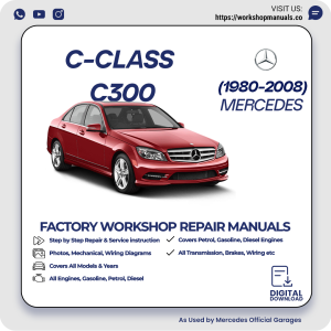 Mercedes C-Class C300 Workshop Repair Manual 1980-2008 PDF Download