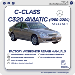 Mercedes C-Class C320 4Matic Workshop Repair Manual 1980-2004 PDF Download
