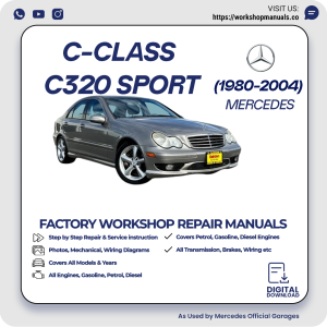 Mercedes C-Class C320 Sport Workshop Repair Manual 1980-2004 PDF Download