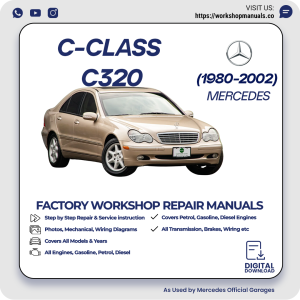 Mercedes C-Class C320 Workshop Repair Manual 1980-2002 PDF Download