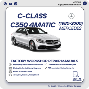 Mercedes C-Class C350 4Matic Workshop Repair Manual 1980-2006 PDF Download