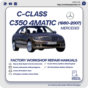 Mercedes C-Class C350 4Matic Workshop Repair Manual 1980-2007 PDF Download