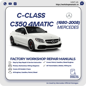 Mercedes C-Class C350 4Matic Workshop Repair Manual 1980-2008 PDF Download