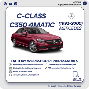 Mercedes C-Class C350 4Matic Workshop Repair Manual 1993-2006 PDF Download
