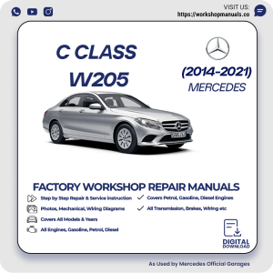 Mercedes C-Class W205 Workshop Repair Manual 2014-2021 PDF Download