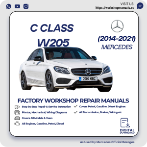 Mercedes C-Class W205 Workshop Repair Manual 2014-2021 PDF Download