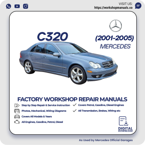 Mercedes C320 Workshop Repair Manual 2001-2005 PDF Download