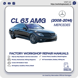 Mercedes CL 63 AMG Workshop Repair Manual 2008-2014 PDF Download